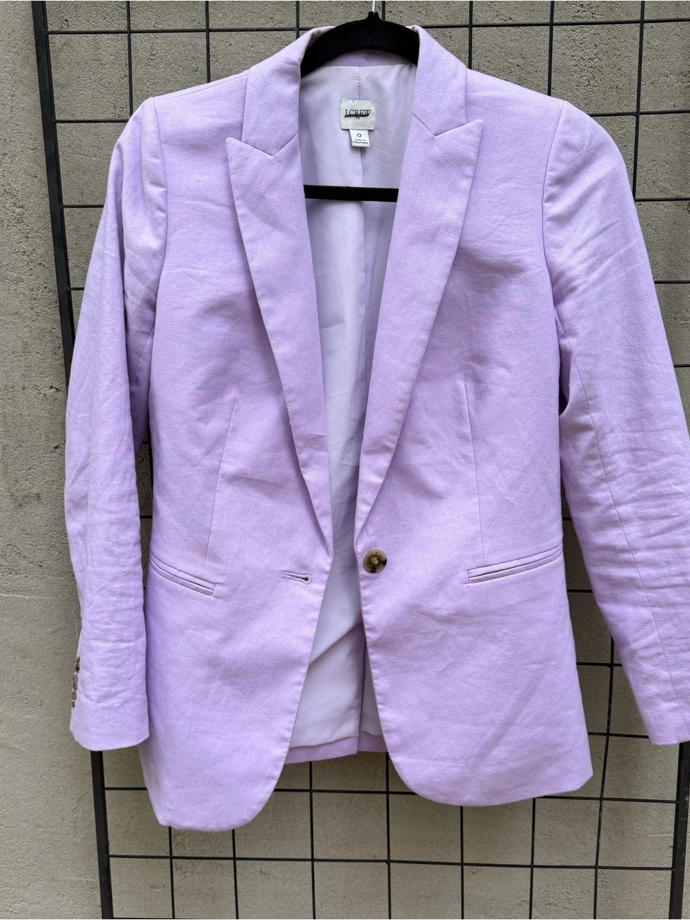 J CREW • Lavender Tailored Blazer